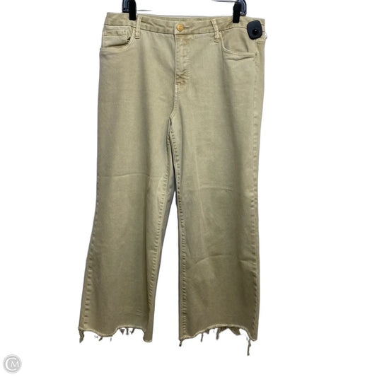 Jeans Wide Leg By Kut In Tan Denim, Size: 14