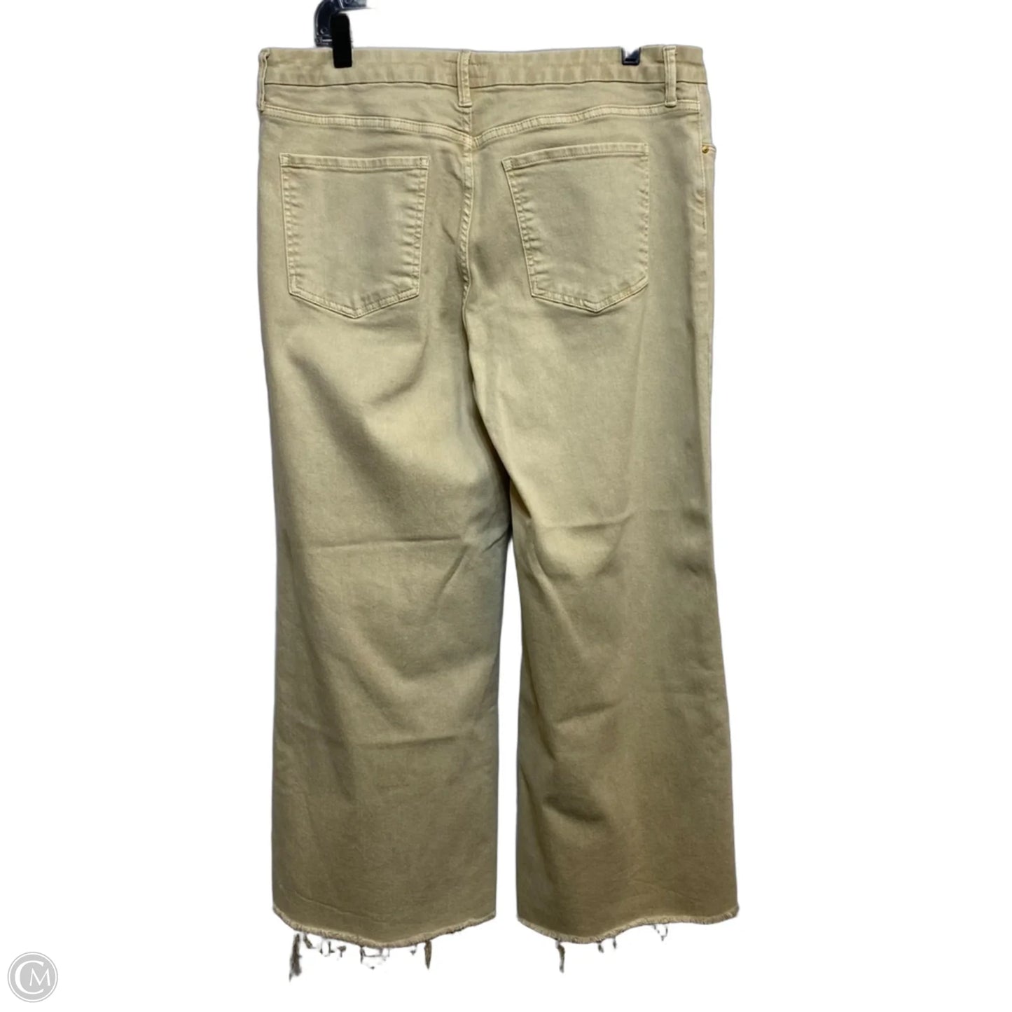 Jeans Wide Leg By Kut In Tan Denim, Size: 14