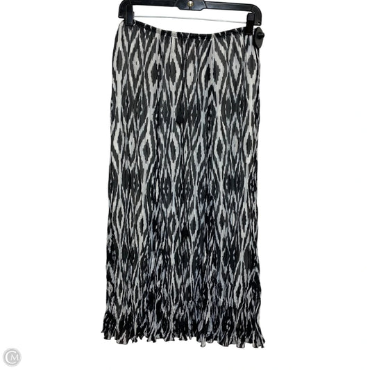 Skirt Midi By Ruby Rd In Black & White, Size: M