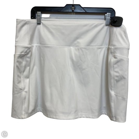 Athletic Skort By Lands End In White, Size: L
