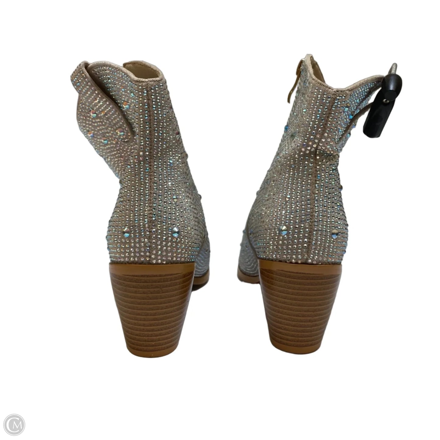 Boots Western By Clothes Mentor In Silver, Size: 8