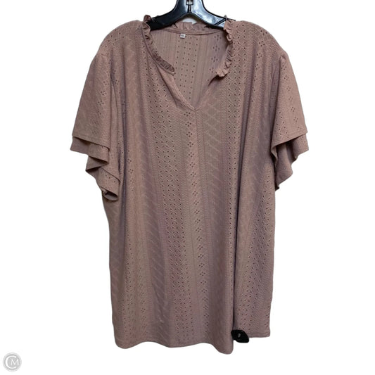 Top Sleeveless By Cmf In Purple, Size: 4x