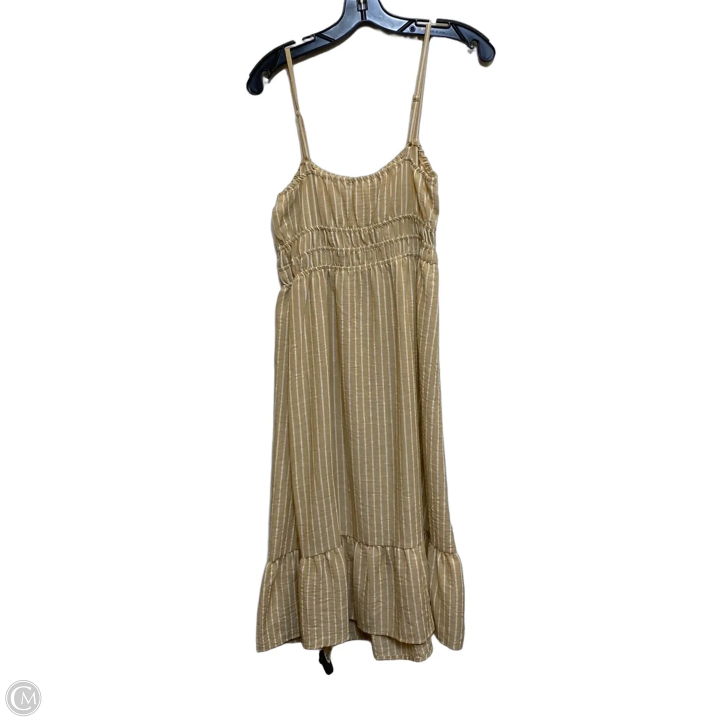 Dress Casual Midi By June & Hudson In Tan, Size: M