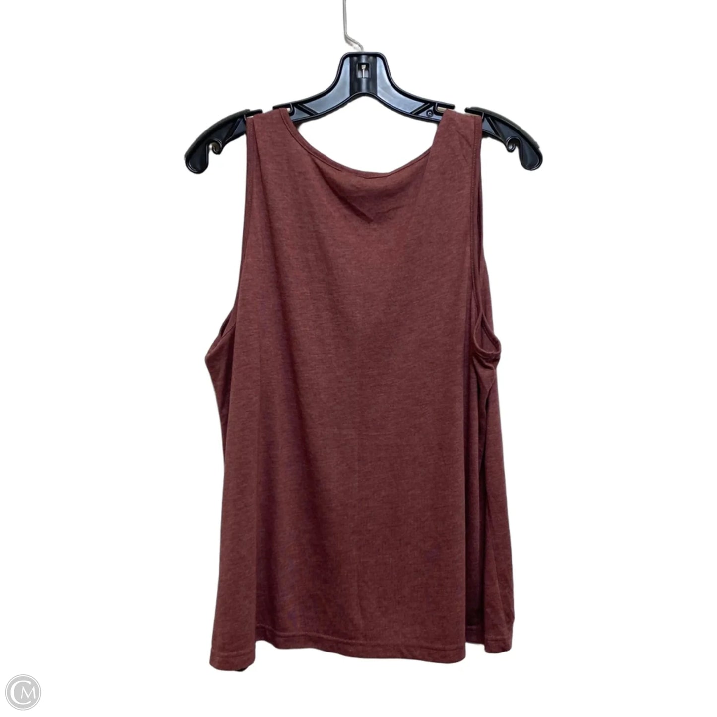 Top Sleeveless By Shein In Red, Size: 1x
