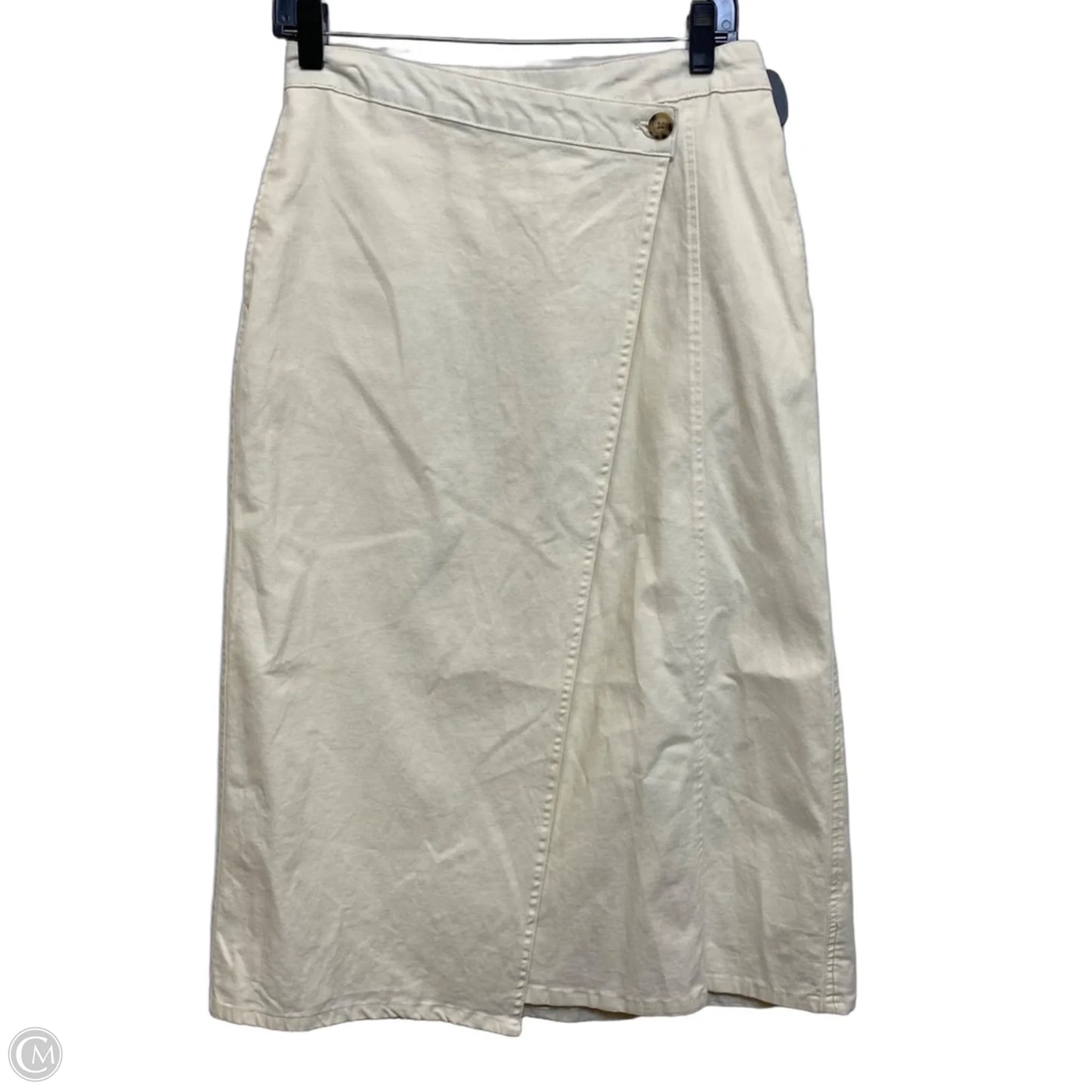Skirt Midi By Universal Thread In Cream, Size: Xs