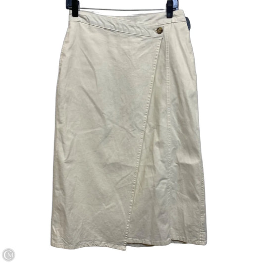 Skirt Midi By Universal Thread In Cream, Size: Xs