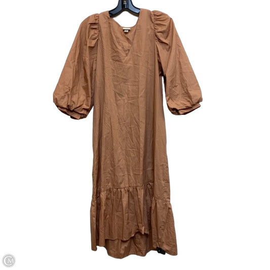 Dress Casual Midi By A New Day In Brown, Size: S