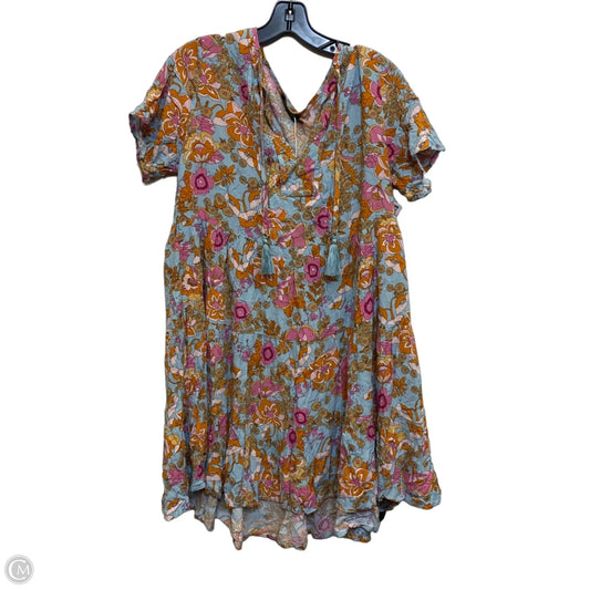 Dress Casual Short By Dokotoo In Blue & Orange, Size: S