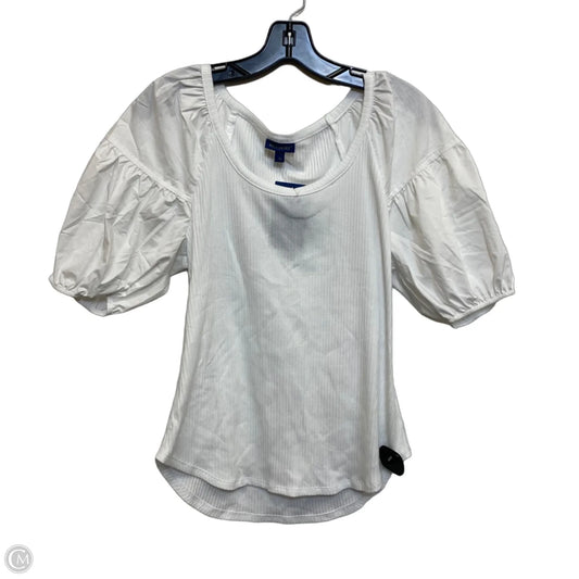 Top Short Sleeve By Biltmore In White, Size: M