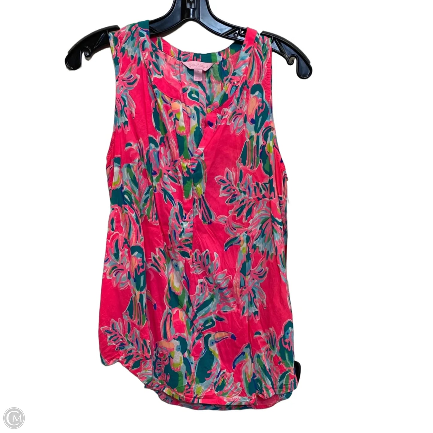 Top Sleeveless Designer By Lilly Pulitzer In Pink, Size: M