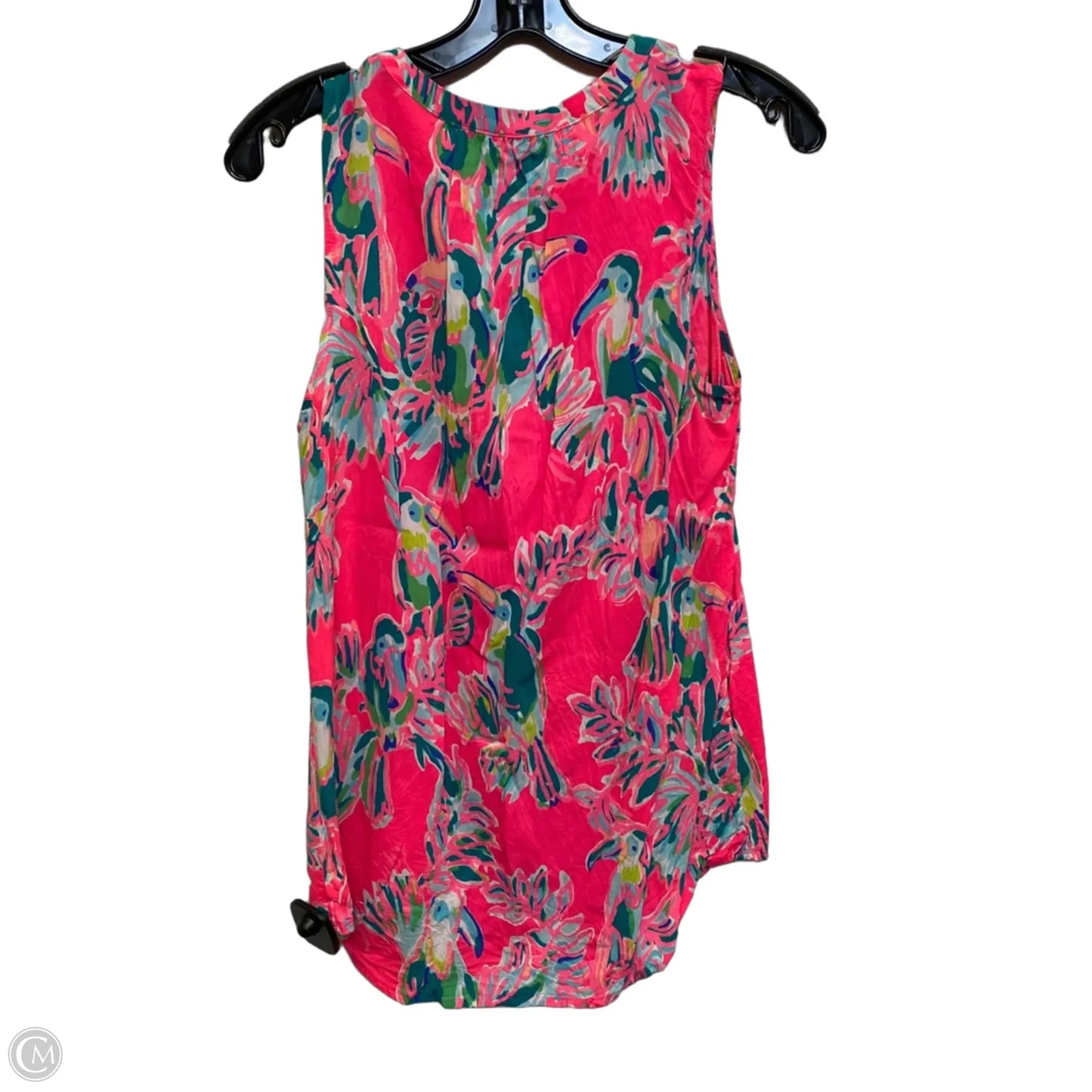 Top Sleeveless Designer By Lilly Pulitzer In Pink, Size: M
