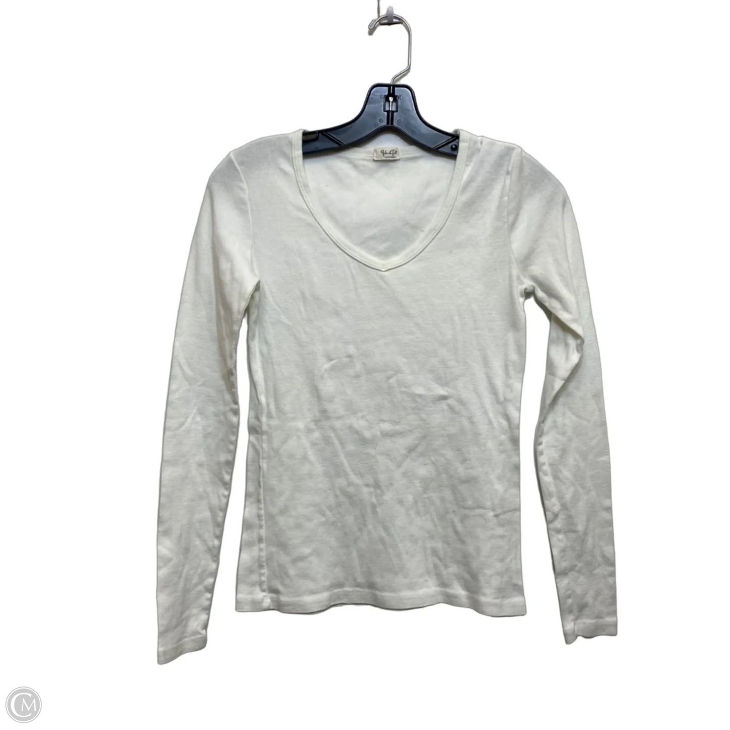 Top Long Sleeve Basic By John Galt In White, Size: S
