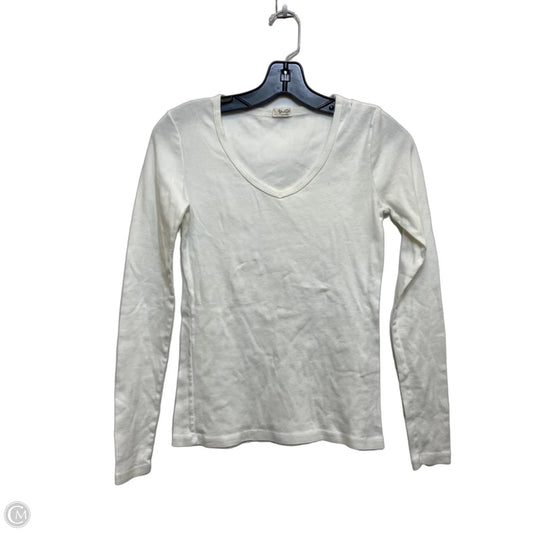 Top Long Sleeve Basic By John Galt In White, Size: S
