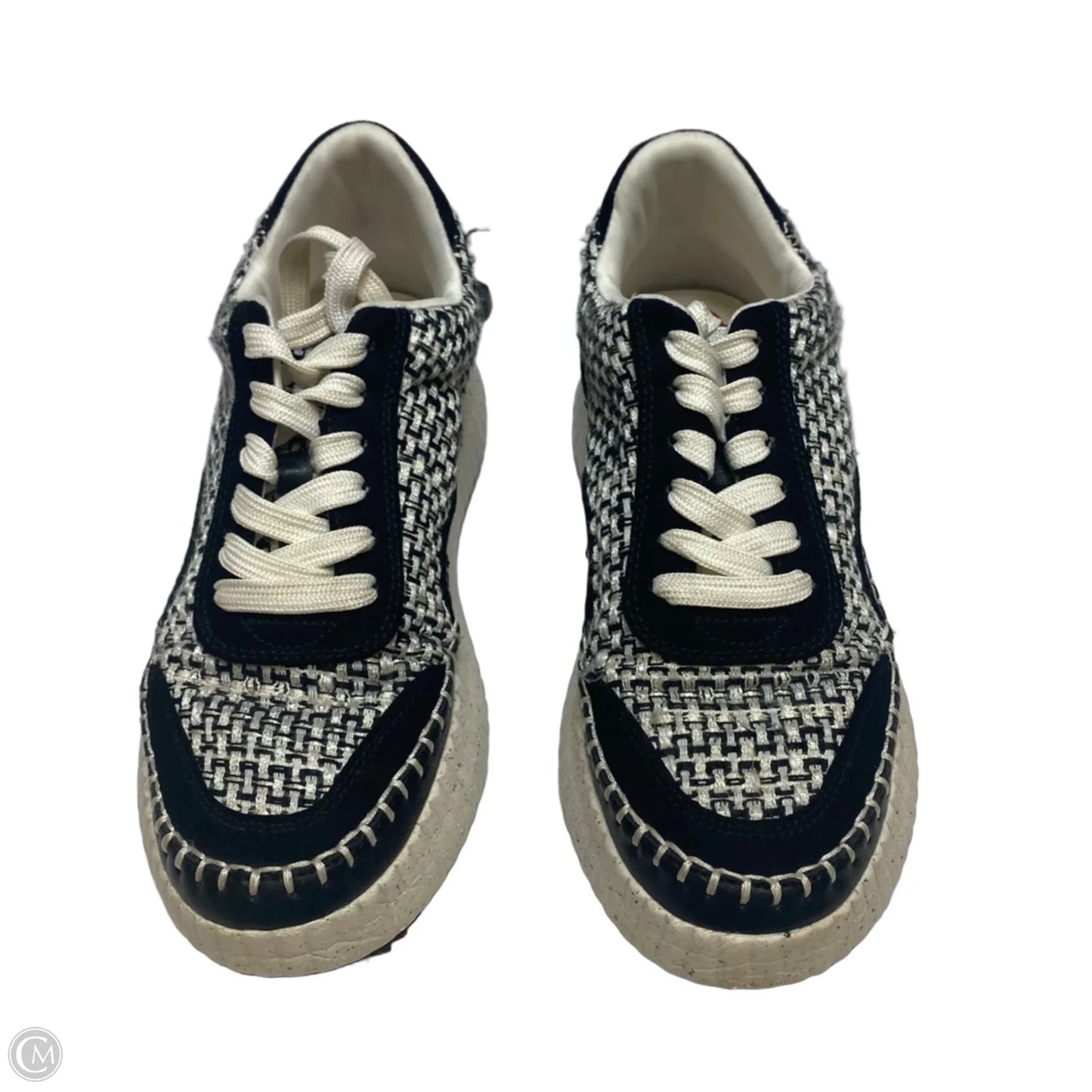Shoes Sneakers By Universal Thread In Black & Cream, Size: 6.5