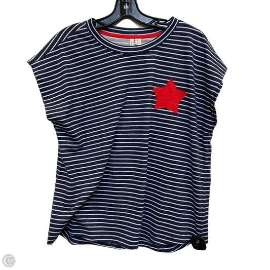 Top Sleeveless By Cato In Blue, Size: L