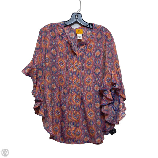 Top Short Sleeve By Ruby Rd In Pink, Size: Xl