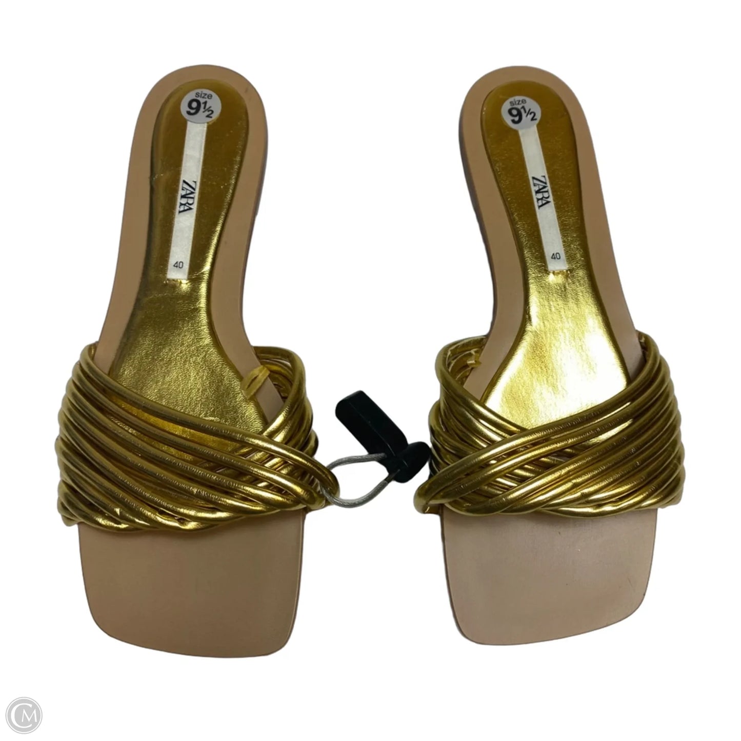 Sandals Flats By Zara In Gold, Size: 9.5