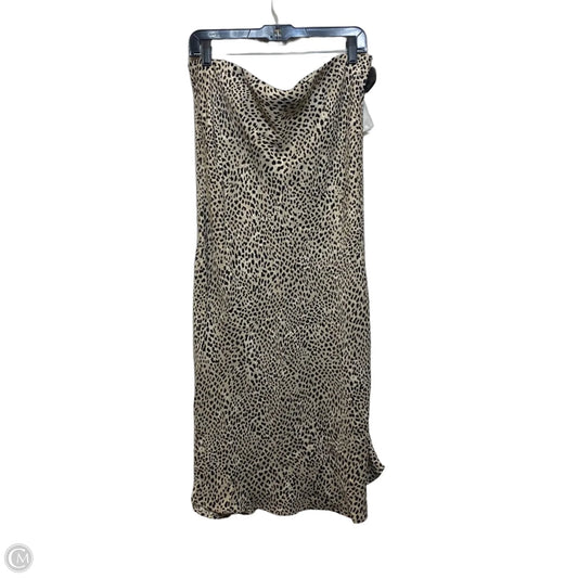 Skirt Midi By H&m In Animal Print, Size: L