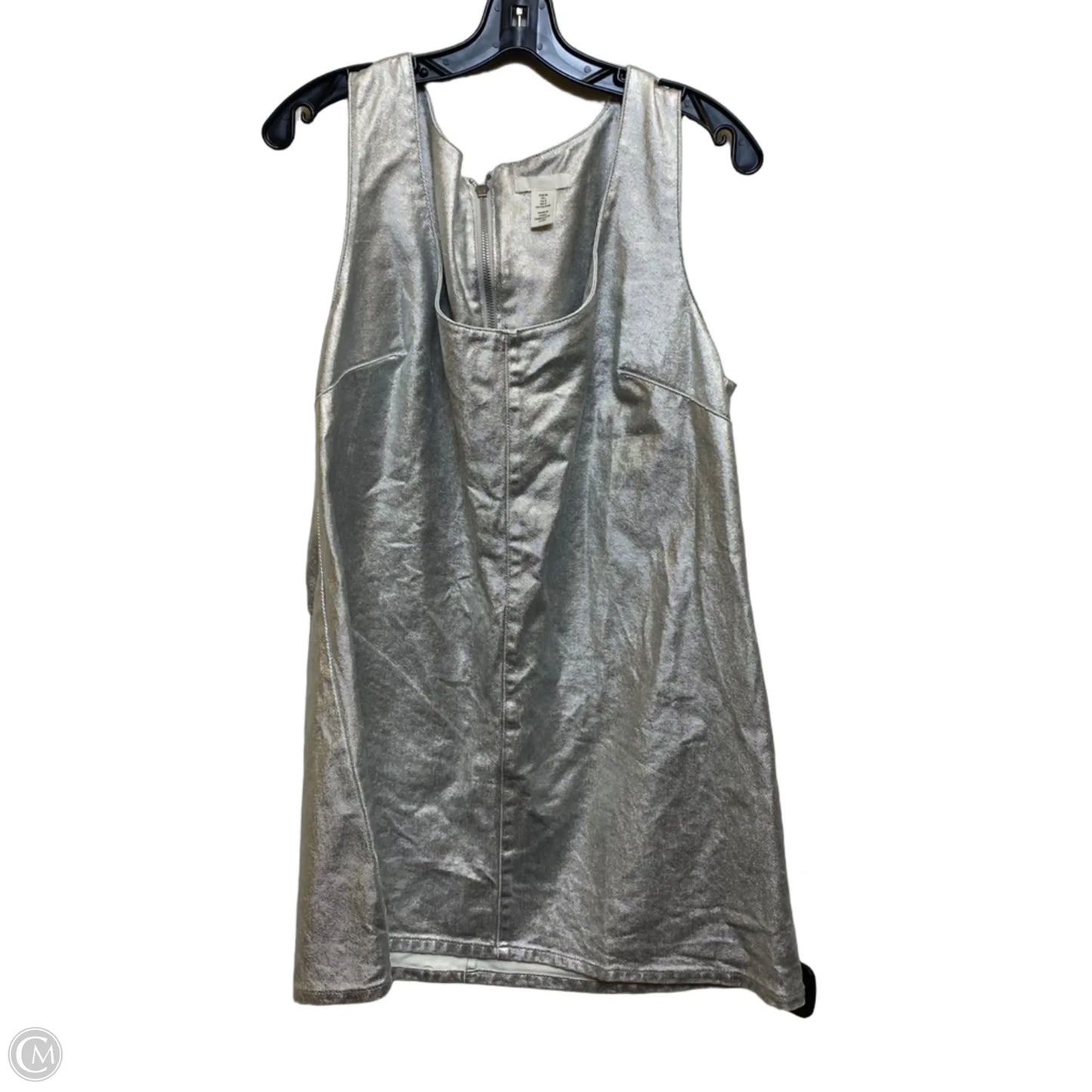 Dress Casual Short By H&m In Silver, Size: L