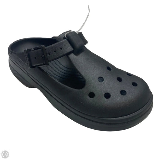 Shoes Heels Platform By Crocs In Black, Size: 8