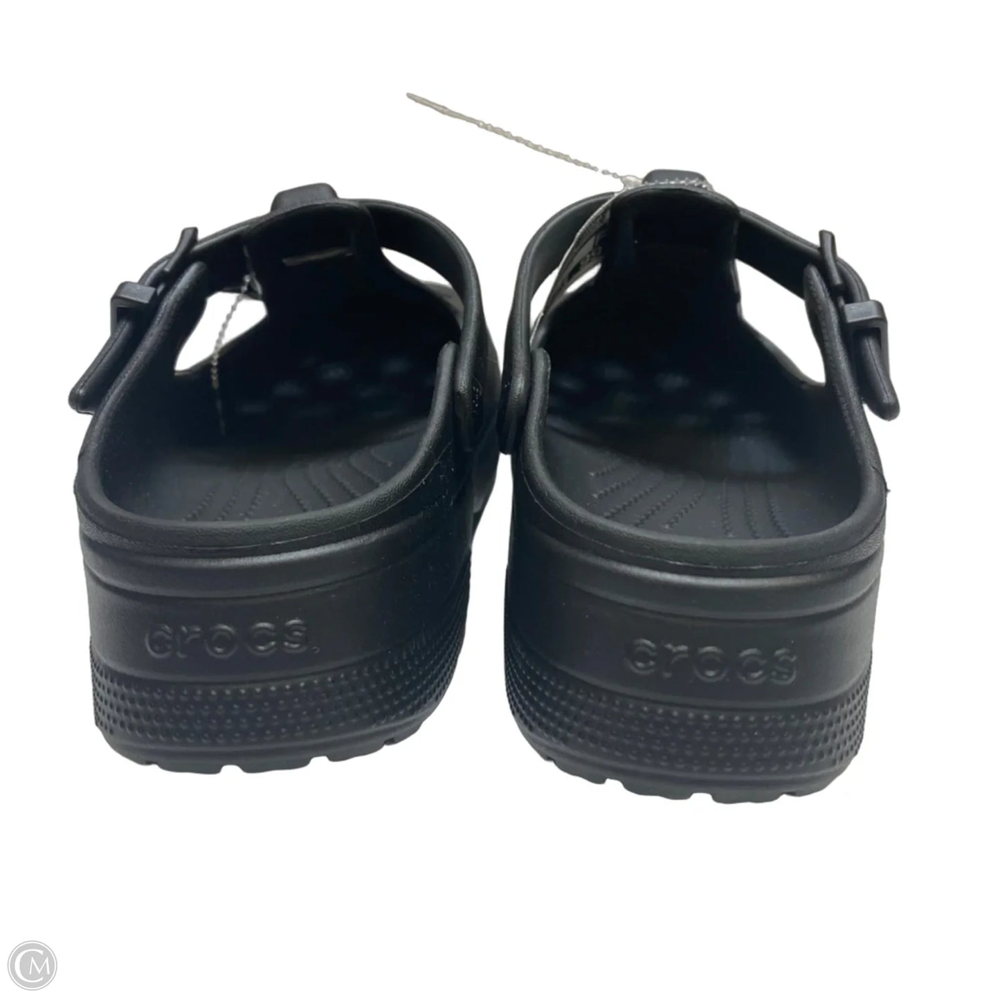 Shoes Heels Platform By Crocs In Black, Size: 8