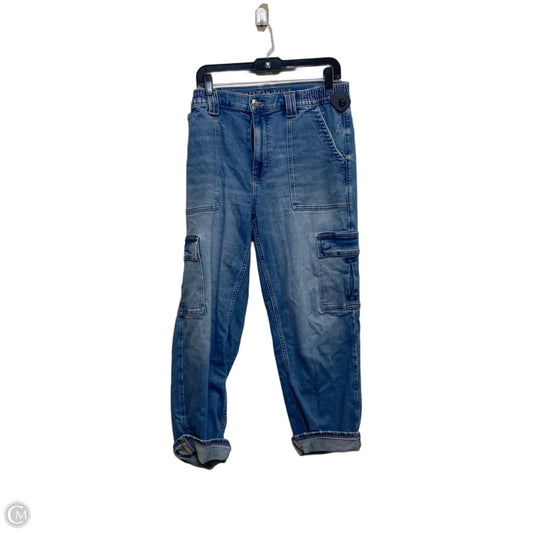 Jeans Straight By American Eagle In Blue Denim, Size: 12