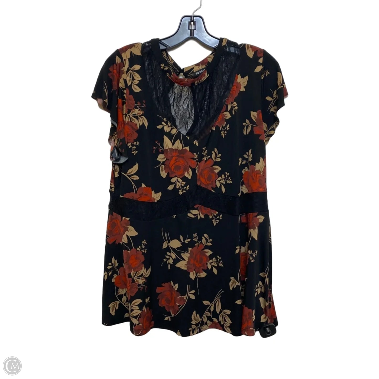 Top Short Sleeve By Torrid In Floral Print, Size: 2x