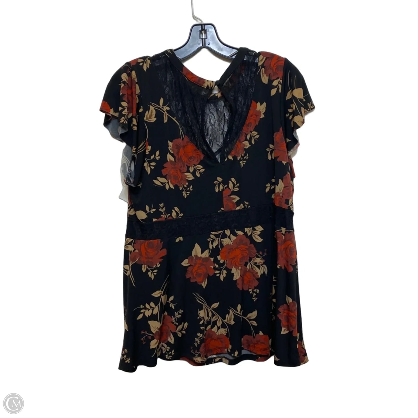 Top Short Sleeve By Torrid In Floral Print, Size: 2x
