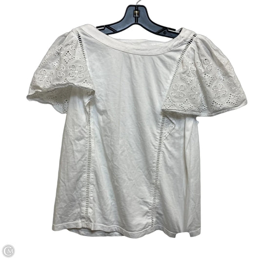 Top Sleeveless By Banana Republic In White, Size: M