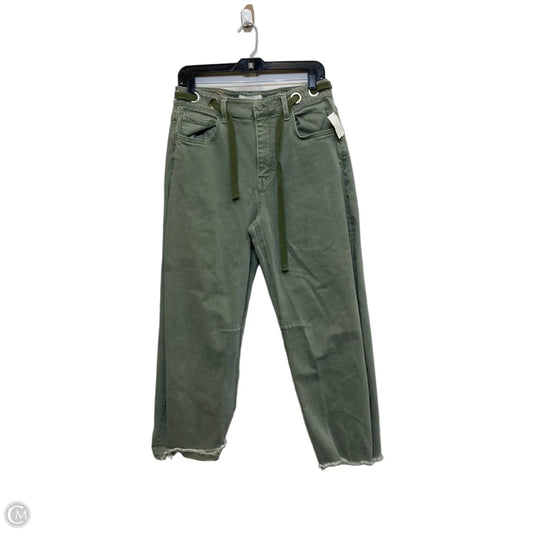 Jeans Wide Leg By Vervet In Green Denim, Size: 10