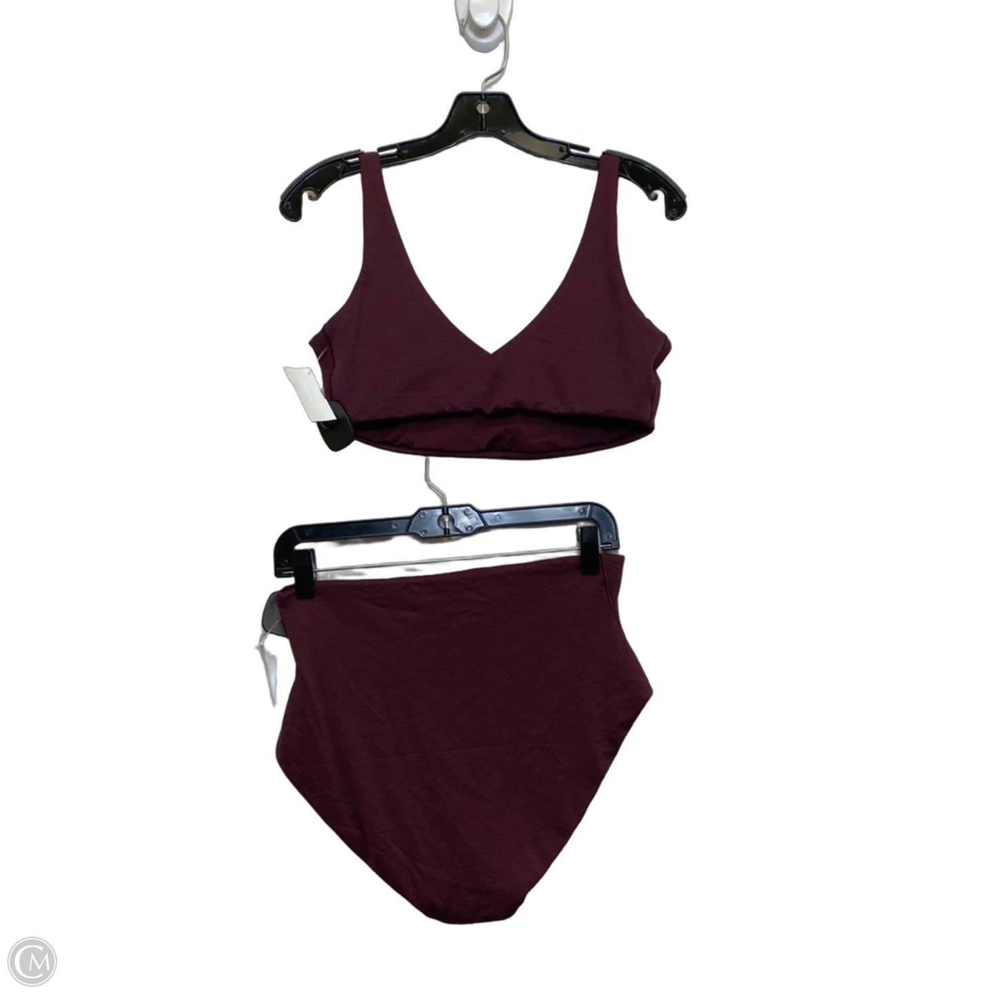 Swimsuit 2pc By Spanx In Maroon, Size: L