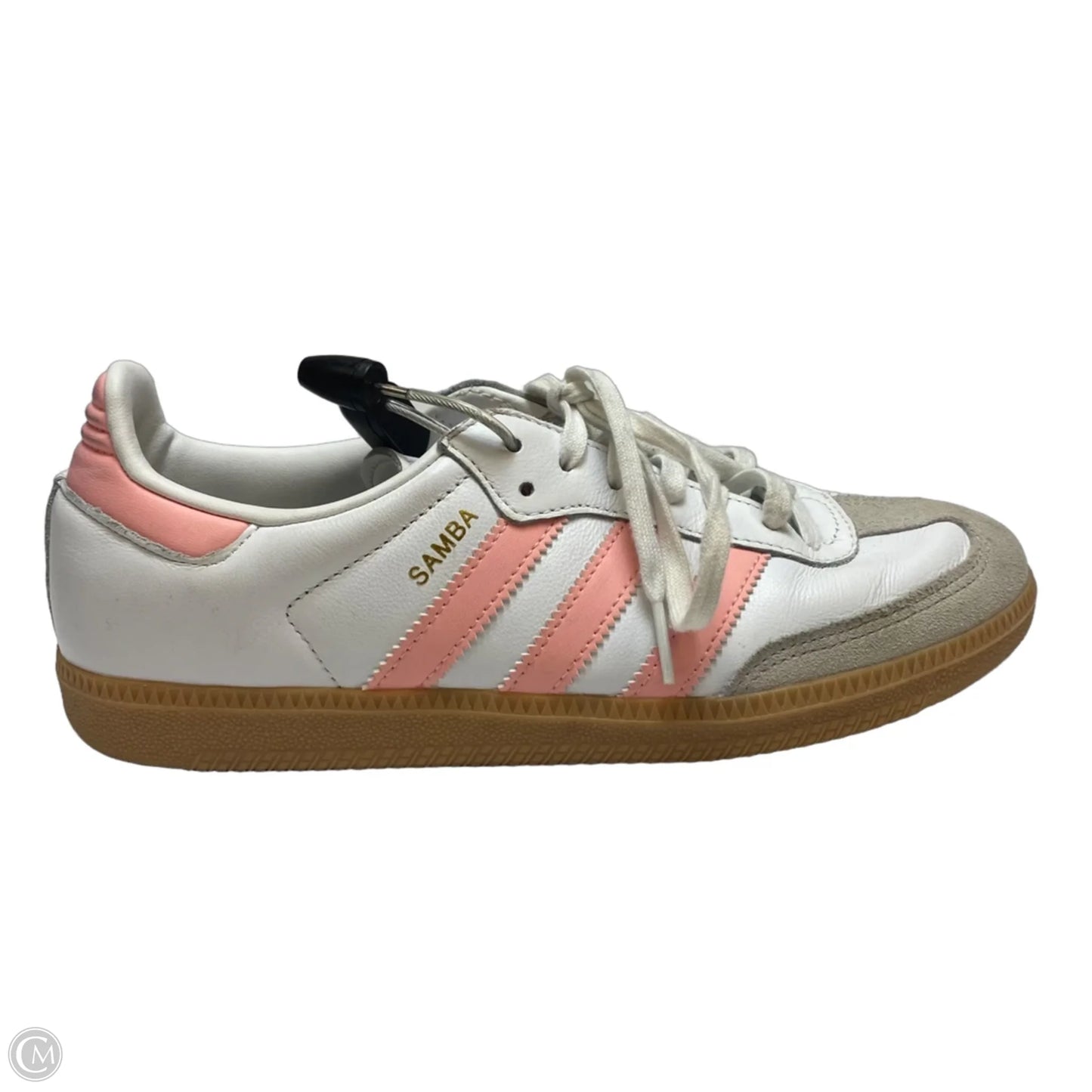 Shoes Sneakers By Adidas In Pink & White, Size: 7
