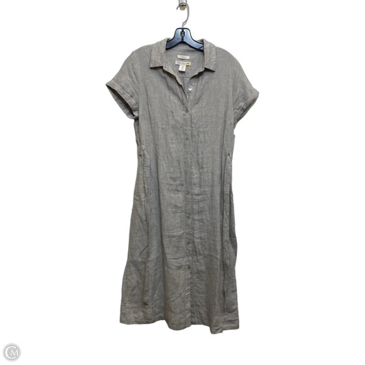 Dress Casual Midi By C And C In Grey, Size: M