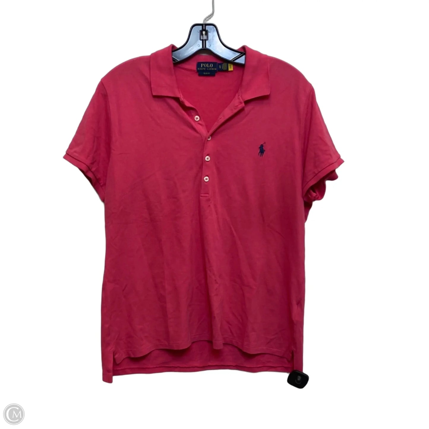 Top Short Sleeve By Polo Ralph Lauren In Pink, Size: Xl
