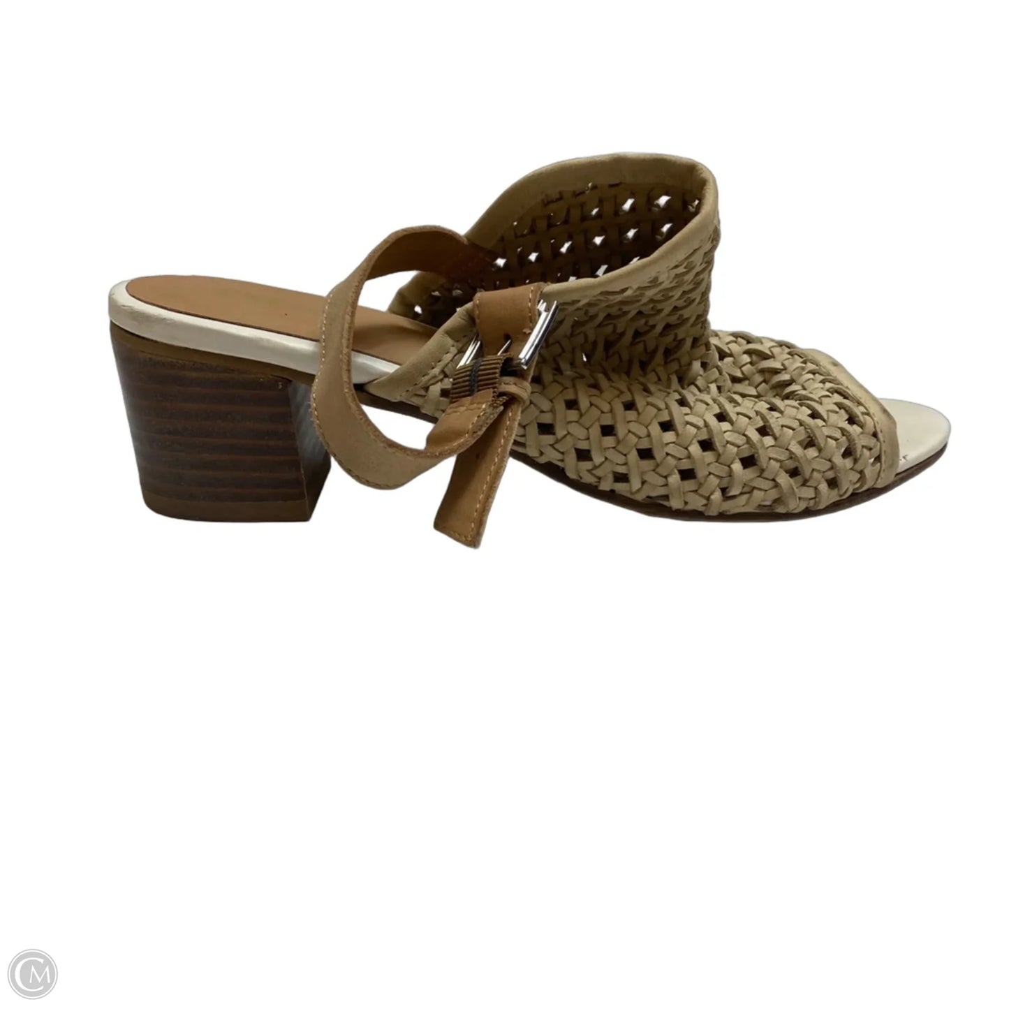 Sandals Heels Block By Crevo In Tan, Size: 9