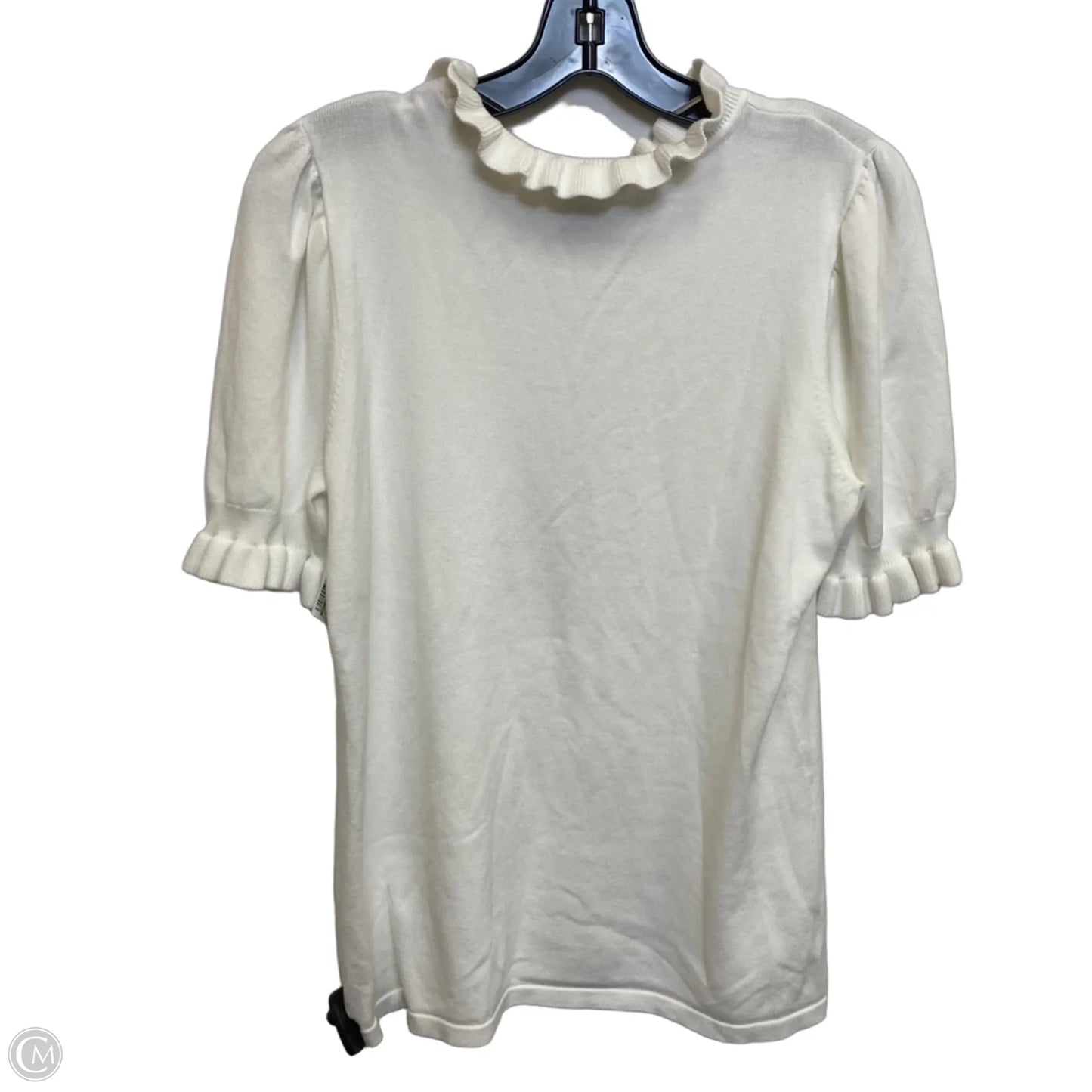 Top Short Sleeve By By Design In Cream, Size: Xl