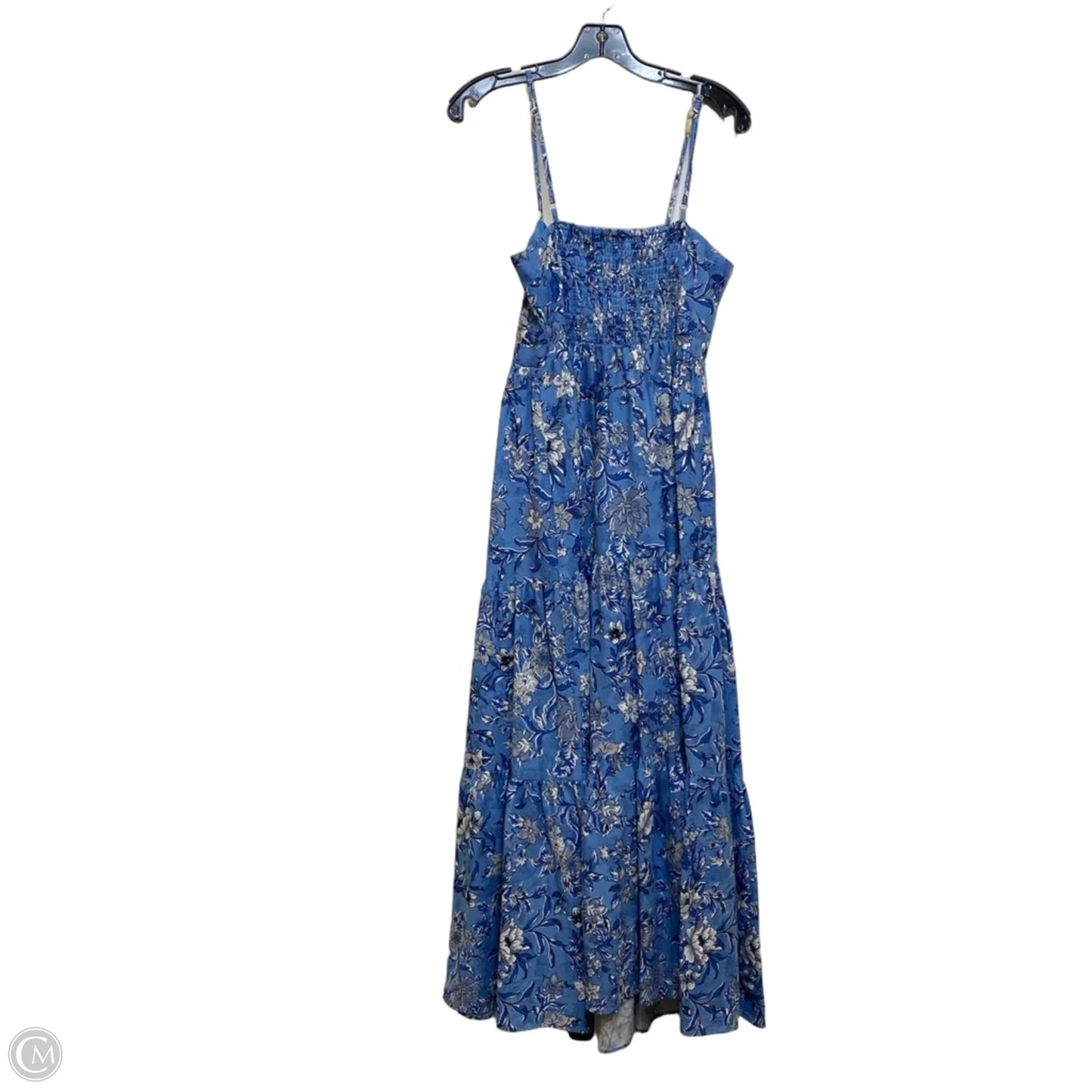 Dress Casual Midi By London Times In Blue & White, Size: M