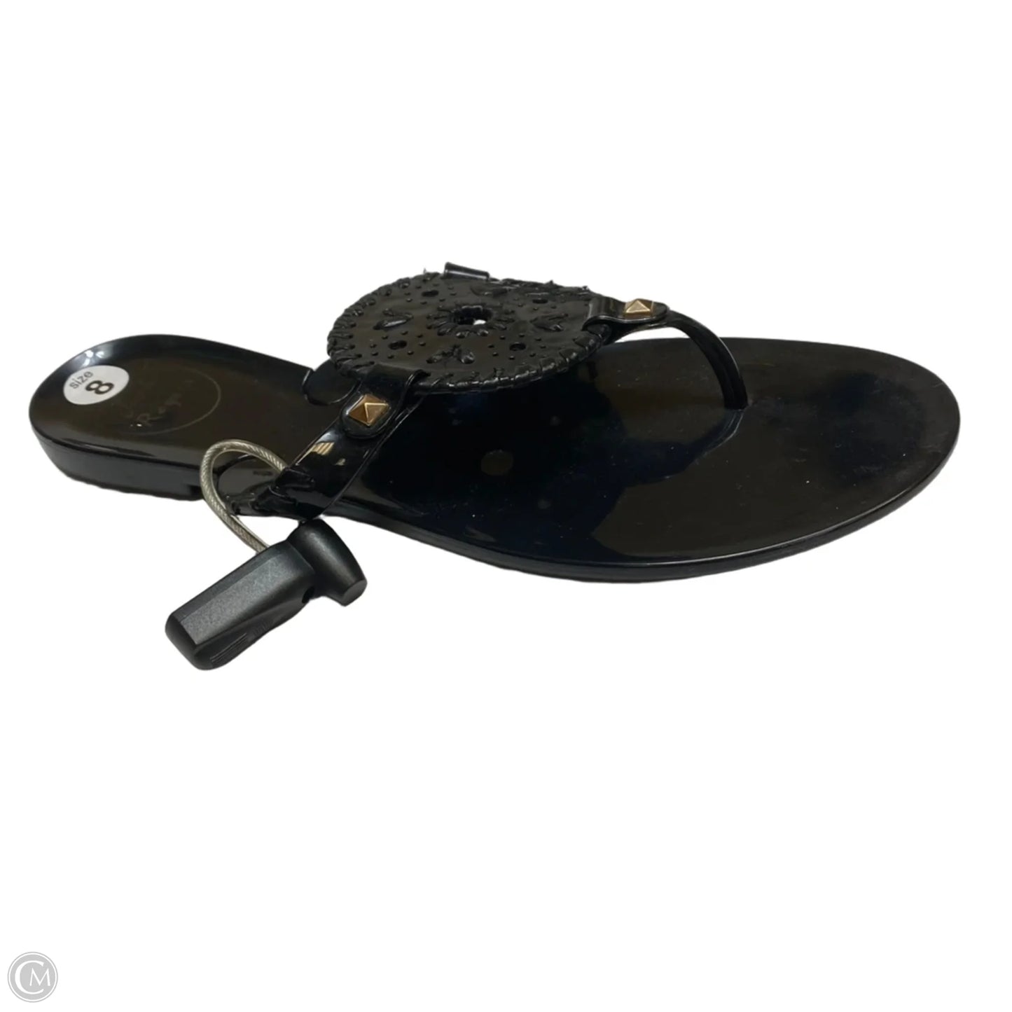 Sandals Designer By Jack Rogers In Black, Size: 8
