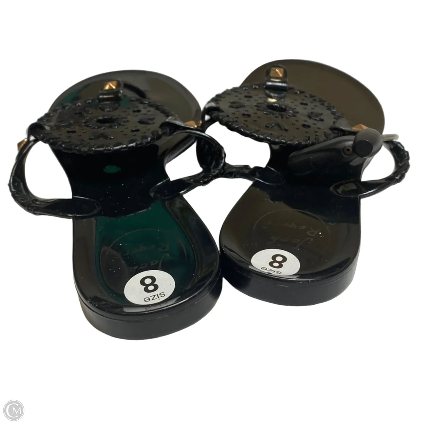 Sandals Designer By Jack Rogers In Black, Size: 8