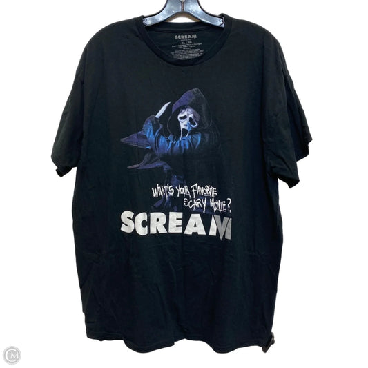 Top Short Sleeve Basic By Scream In Black, Size: Xl