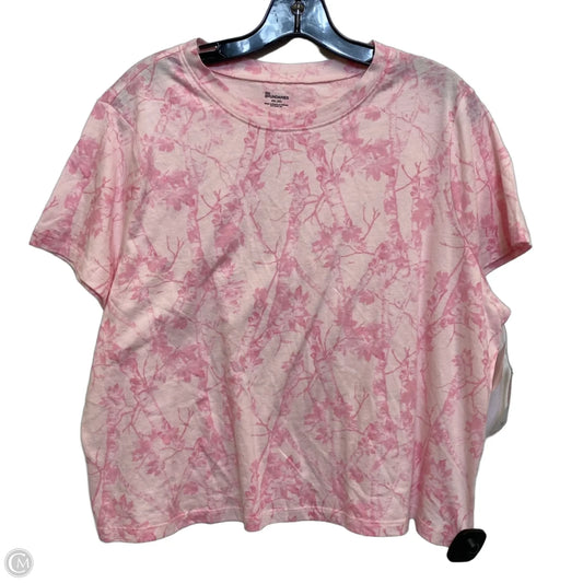 Top Short Sleeve Basic By No Boundaries In Pink, Size: Xxl