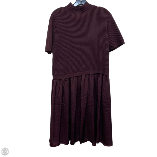 Dress Casual Short By Terra & Sky In Purple, Size: 2x