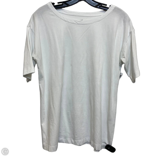 Top Short Sleeve Basic By J. Jill In White, Size: S