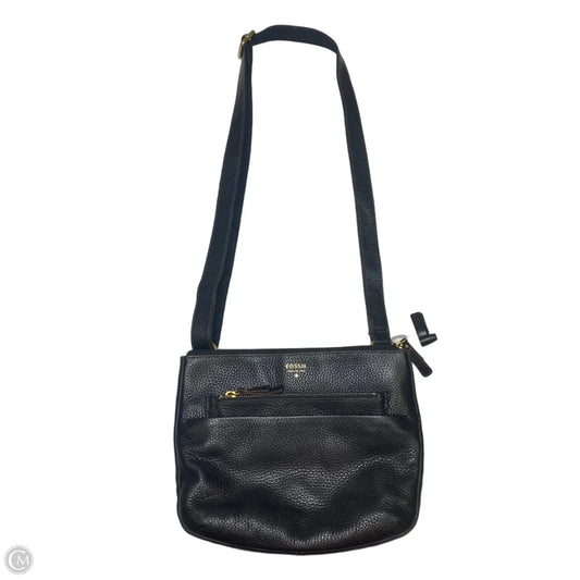 Crossbody Leather By Fossil, Size: Medium