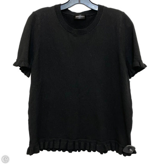 Top Short Sleeve By Merokeety In Black, Size: L