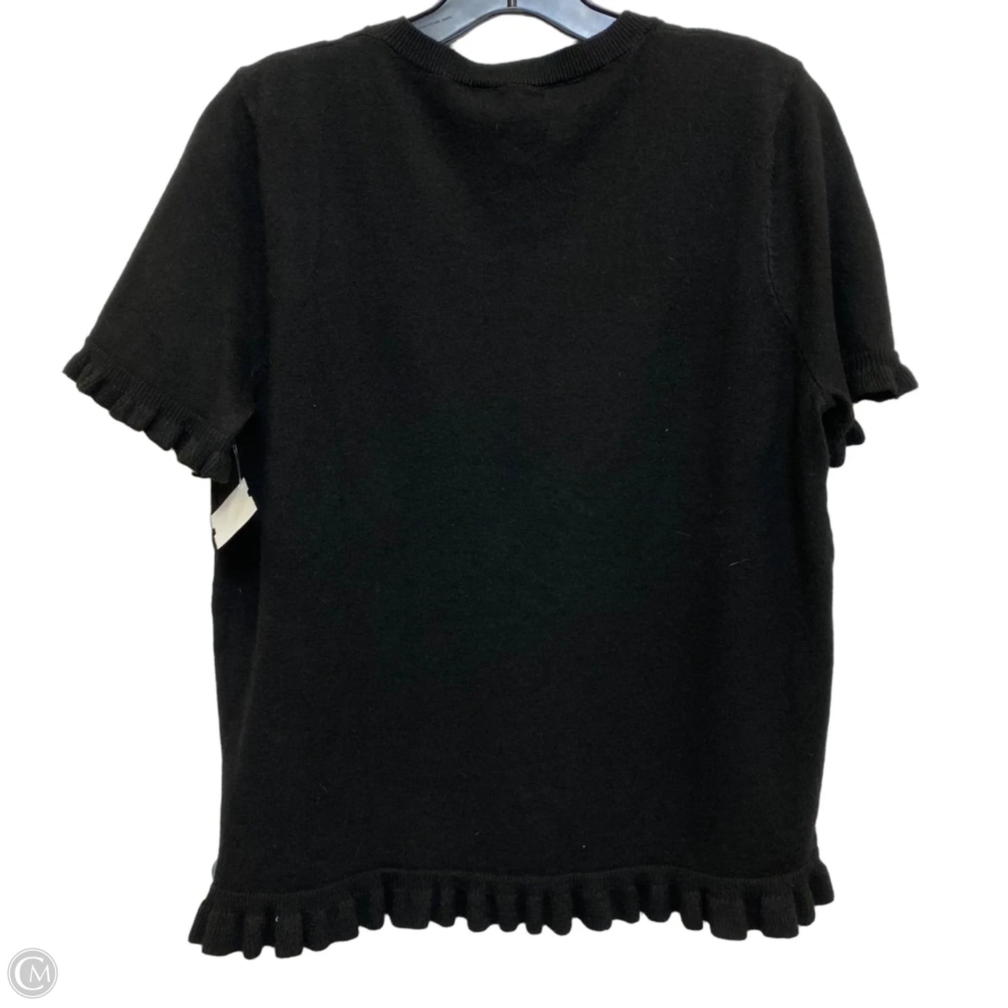 Top Short Sleeve By Merokeety In Black, Size: L
