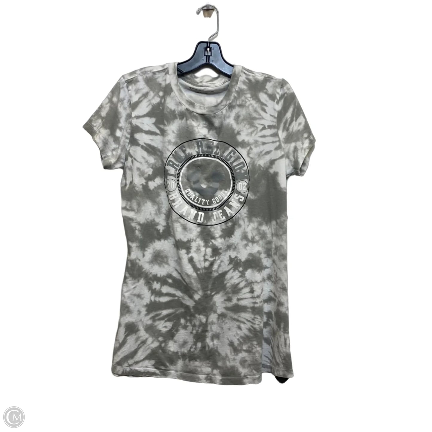Top Short Sleeve Designer By True Religion In Grey, Size: Xl