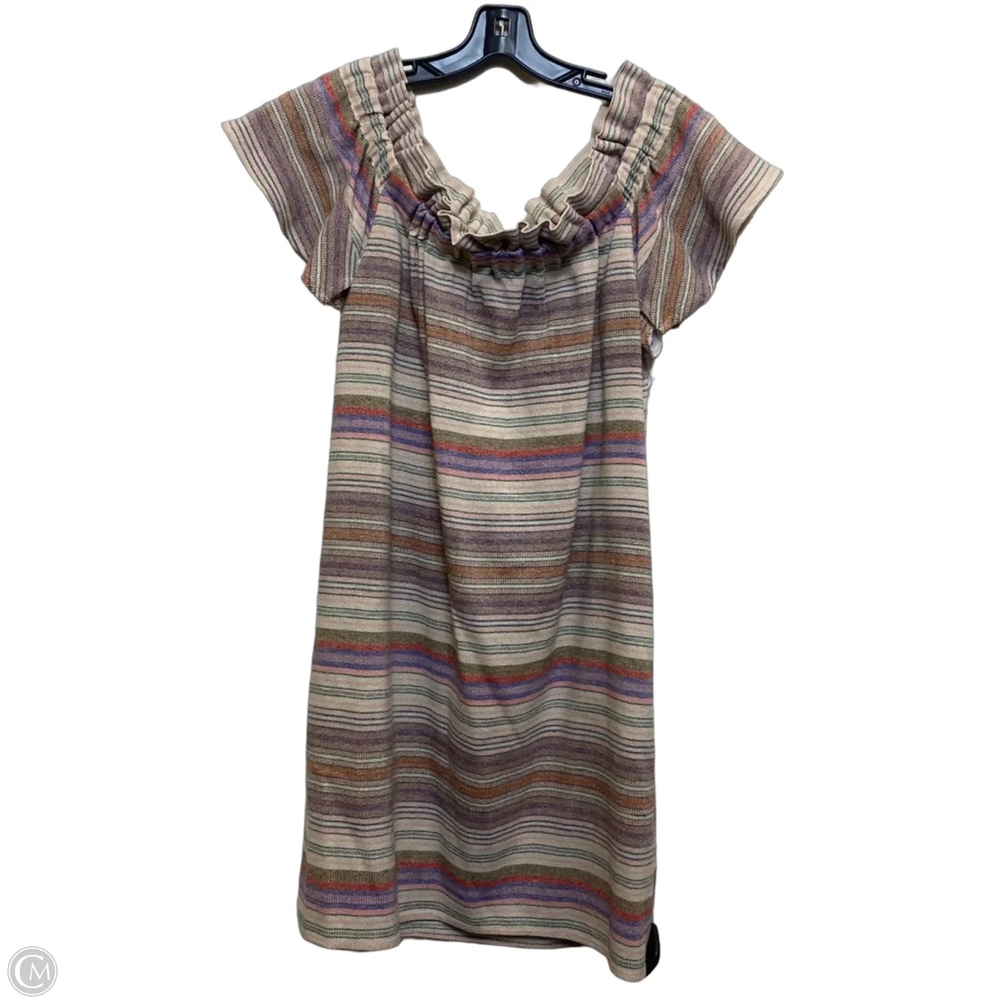 Dress Casual Short By Philosophy In Cream & Pink, Size: L