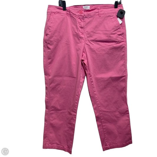 Pants Cropped By Crown And Ivy In Pink, Size: 10