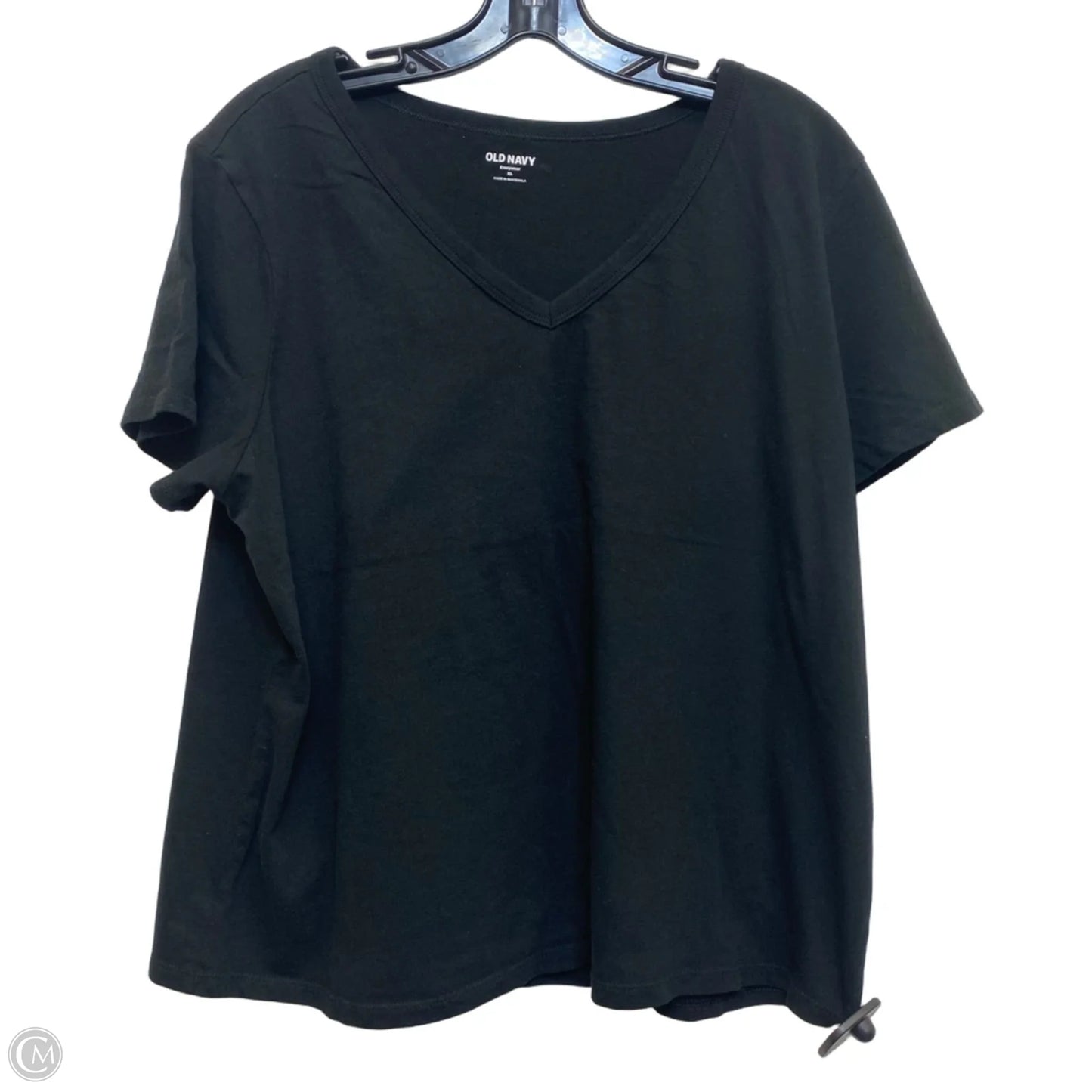 Top Short Sleeve Basic By Old Navy In Black, Size: Xl